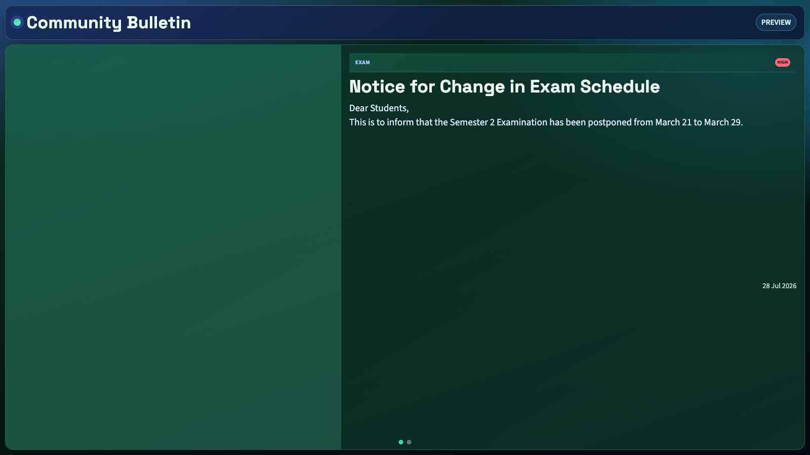 See Bulletin Board in action