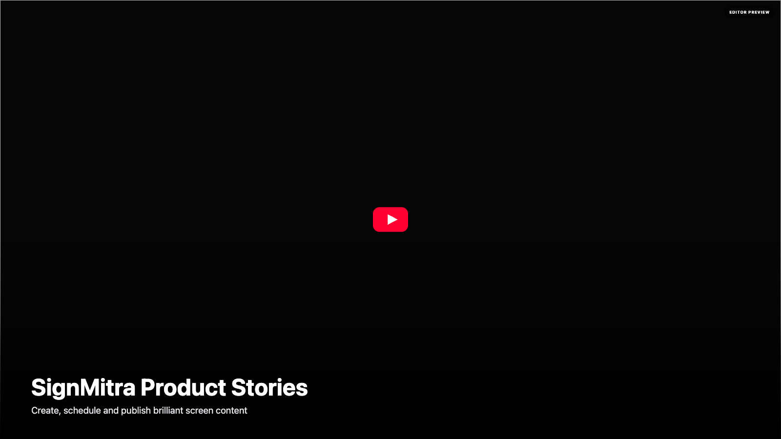 YouTube App on a real SignMitra screen
