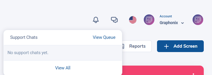 Top header bar