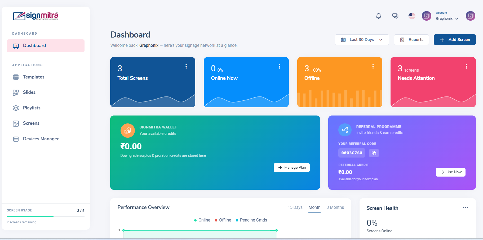 Sidebar navigation